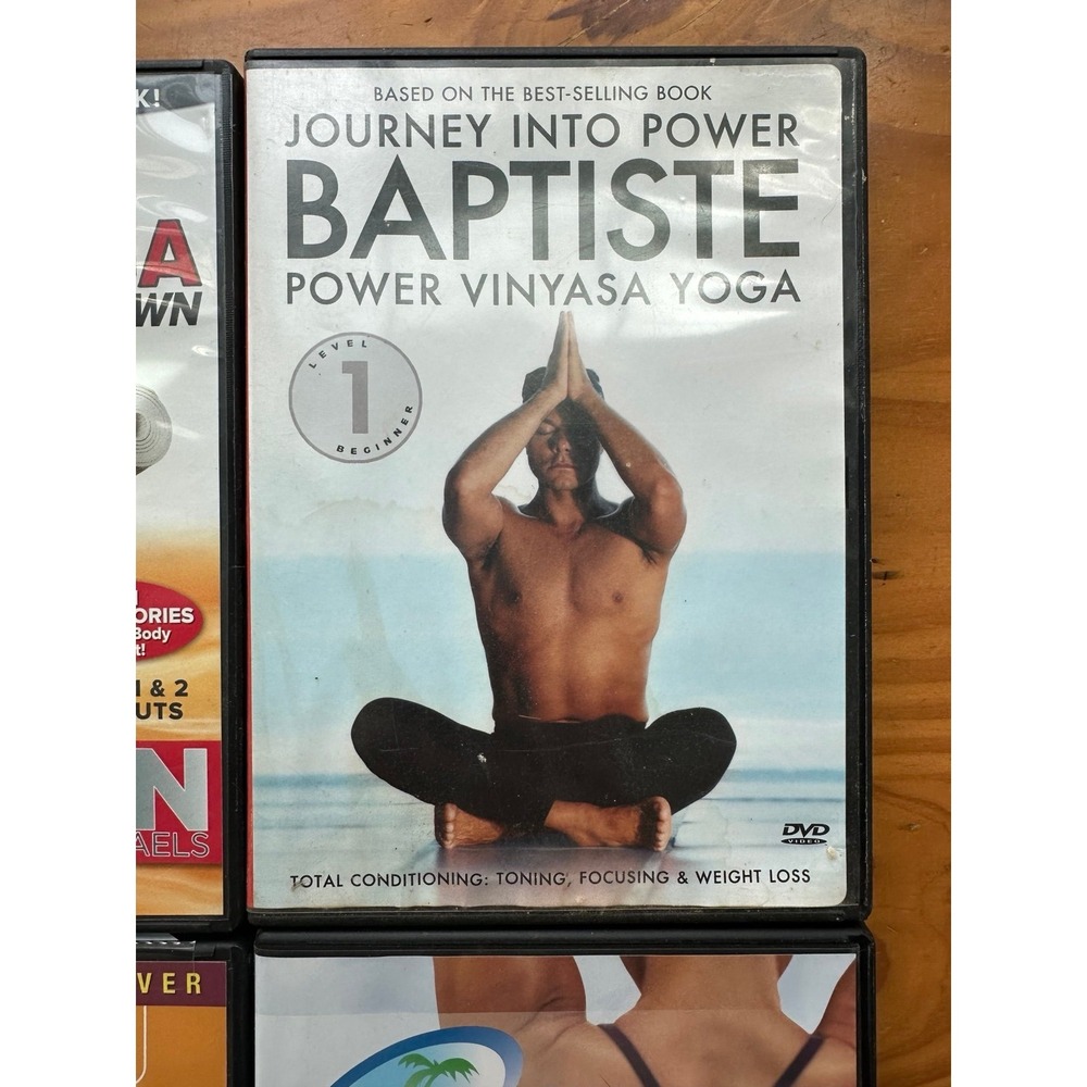 Lot of 4 Workout Videos Yoga, Workout Jillian Michael's Batiste Yoga Weights - Picture 2 of 9
